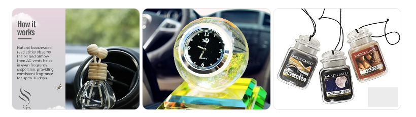 차량용·가정용 방향제 제품 이미지